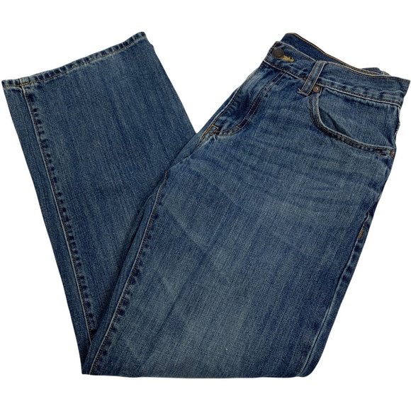 Old Navy 29" X 30' Straight Dark Jeans Regular - Picture 3 of 5